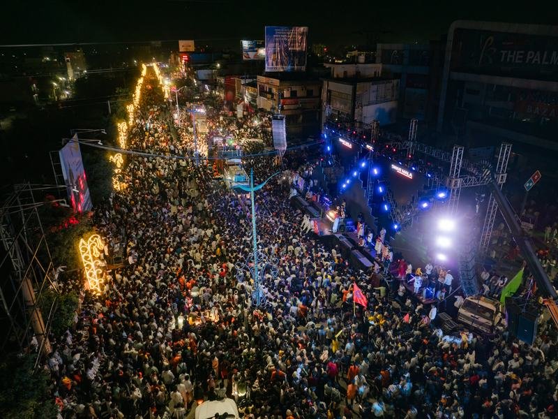 कोरबा में हिंदू नव वर्ष शोभायात्रा का विहंगम दृश्य 12