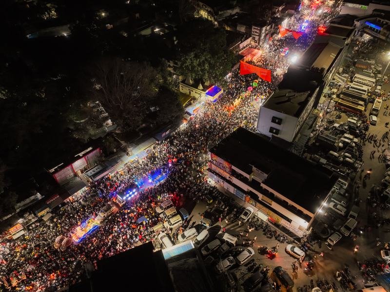 कोरबा में हिंदू नव वर्ष शोभायात्रा का विहंगम दृश्य 14